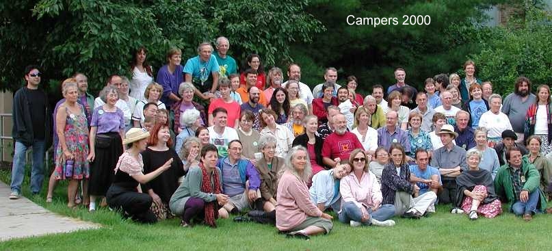 Some of the staff and campers at Between the Bays 2000